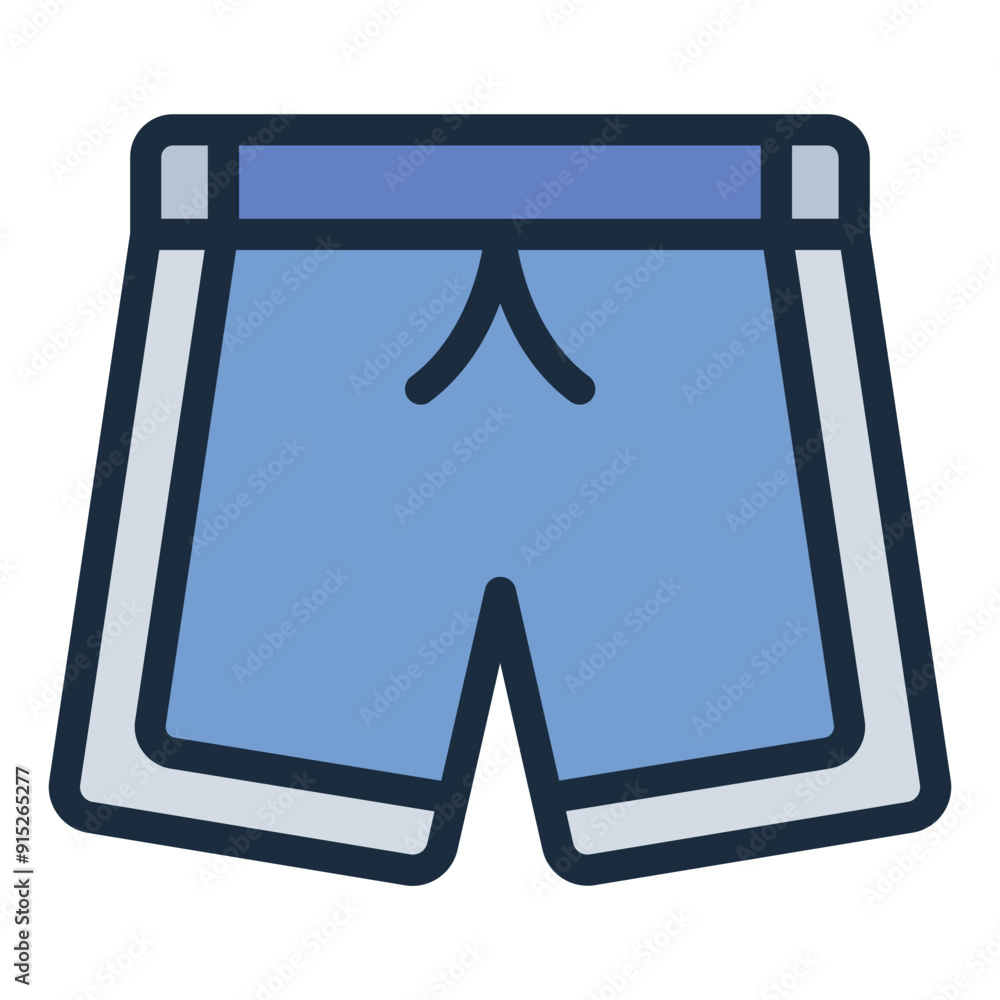 Sports shorts icon for fitness and gym activities Sports shorts icon for fitness and gym activities
