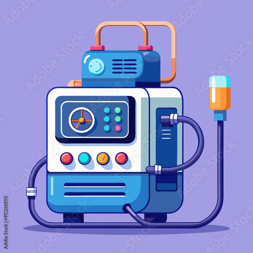 medical Ventilator vector illustration