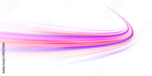 Big data traffic visualization, dynamic high speed data streaming traffic.  Luminous green neon waves PNG. 