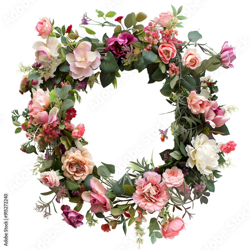 Flowers arranged in a circular shape, often used for centerpieces, fresh and colorful Flower