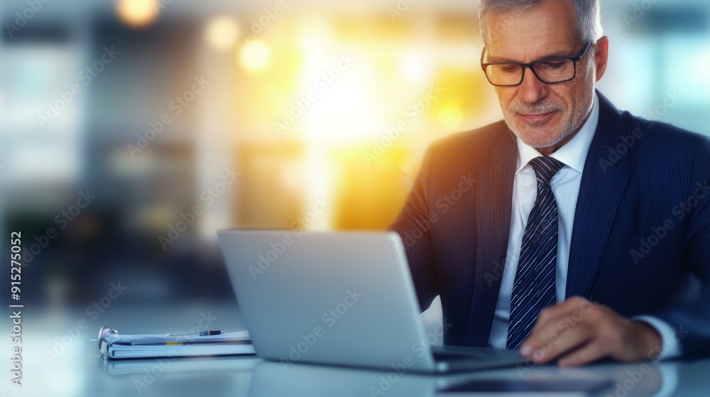 a man in a suit and tie using a laptop a man in a suit and tie using a laptop