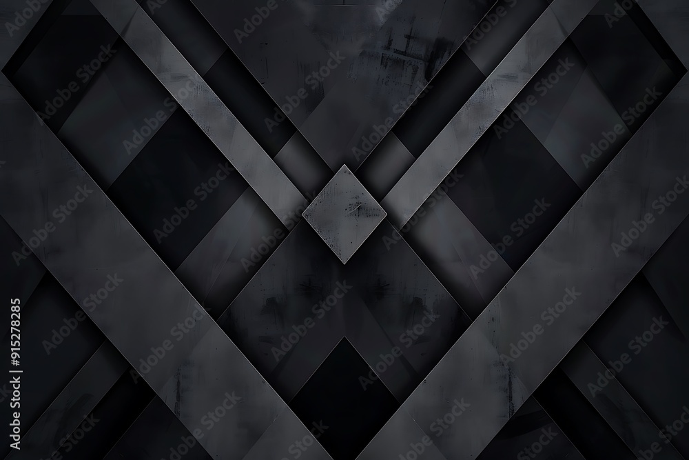 Abstract Black Geometric Shapes Abstract Black Geometric Shapes