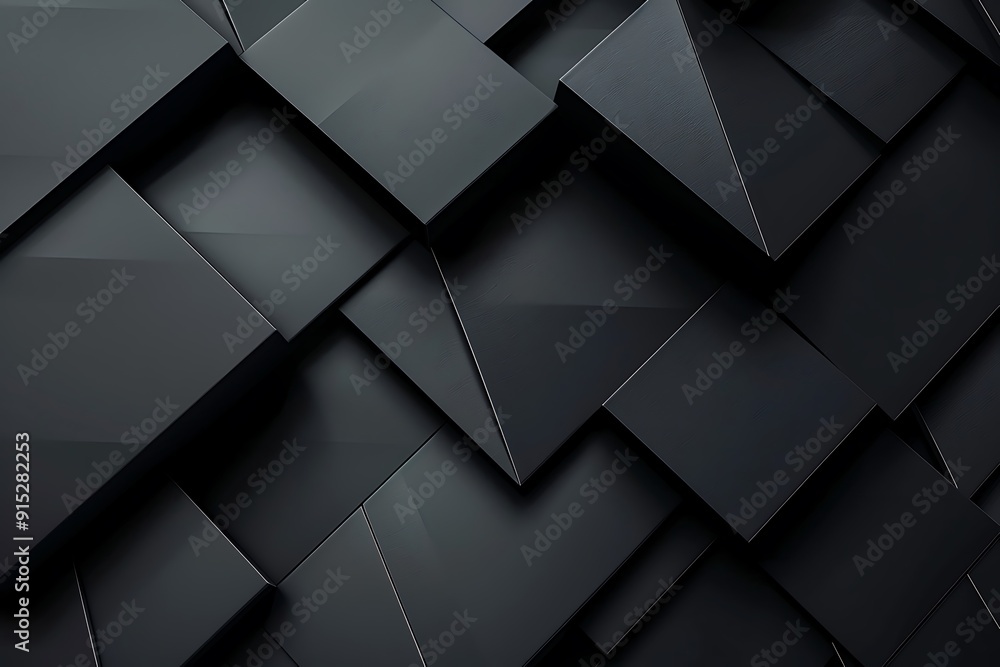 Abstract Black Geometric Shapes Abstract Black Geometric Shapes