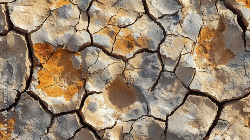Closeup of cracked soil affected by drought, showing detailed texture and arid conditions. Closeup of cracked soil affected by drought, showing detailed texture and arid conditions.