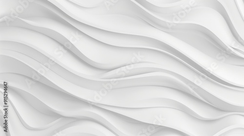 Abstract White Wave Pattern