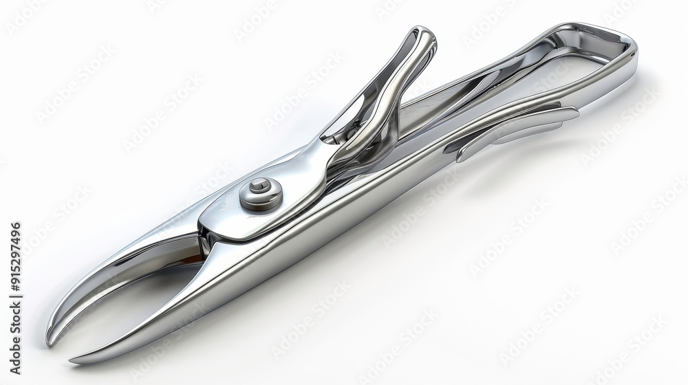 Pet nail clippers, 3D illustration, realistic, isolated on white background Pet nail clippers, 3D illustration, realistic, isolated on white background