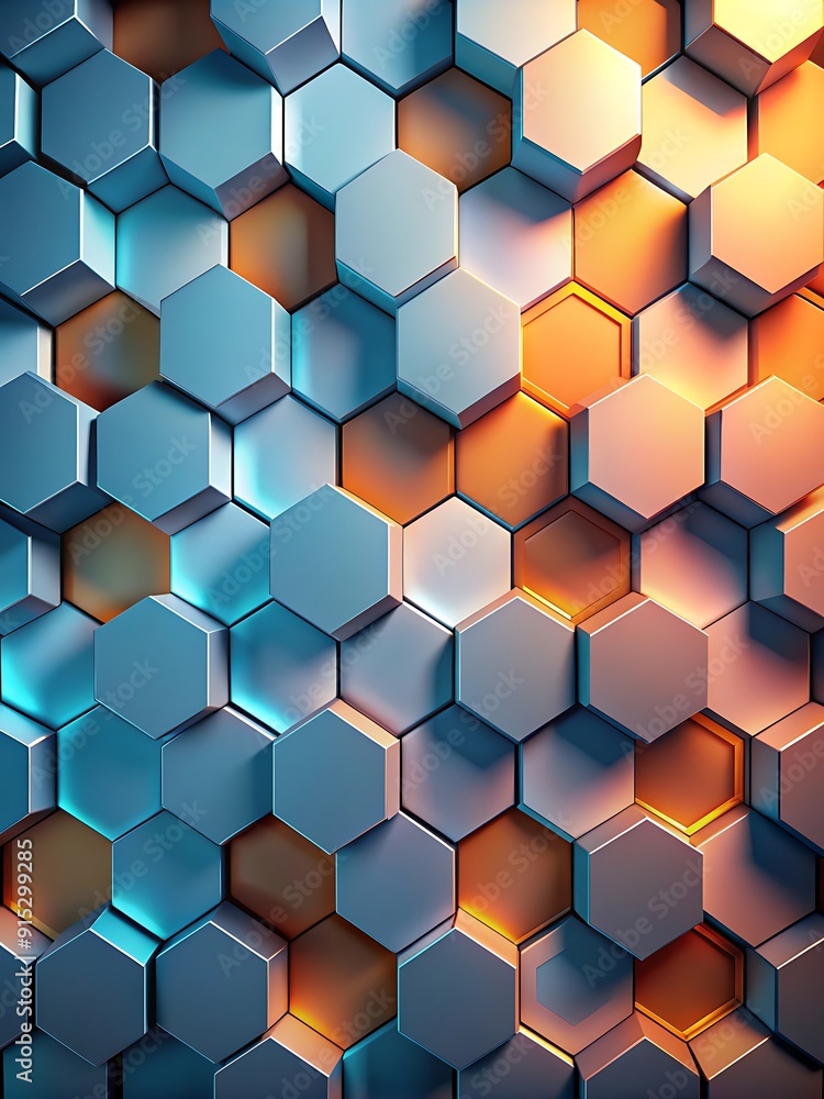 Um fundo simples e abstrato com hexágonos em camadas e sombras suaves. Um fundo simples e abstrato com hexágonos em camadas e sombras suaves.
