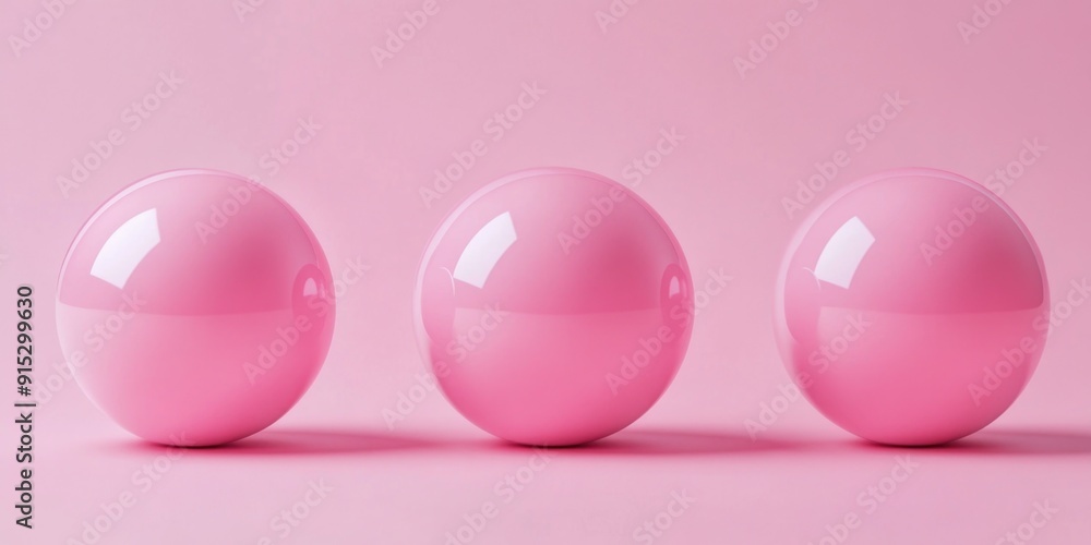 Pink Eggs on Pink Surface Pink Eggs on Pink Surface
