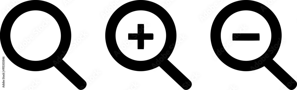 Vector illustration of a magnifier on a white background. Vector illustration of a magnifier on a white background.