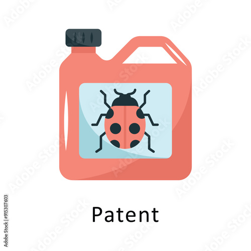 Patent Vector Flat Icon Design illustration Symbol on White background EPS 10 File 