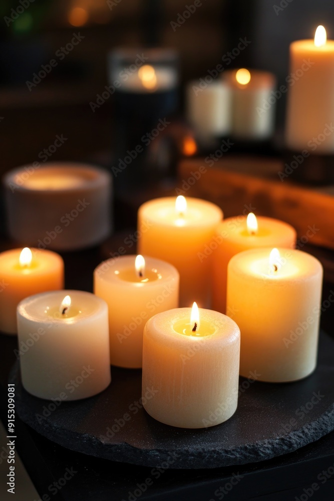Candles on Table Candles on Table
