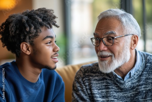 Mentoring Session on Tax-Advantaged Investments Between Young Adult and Senior Advisor photo