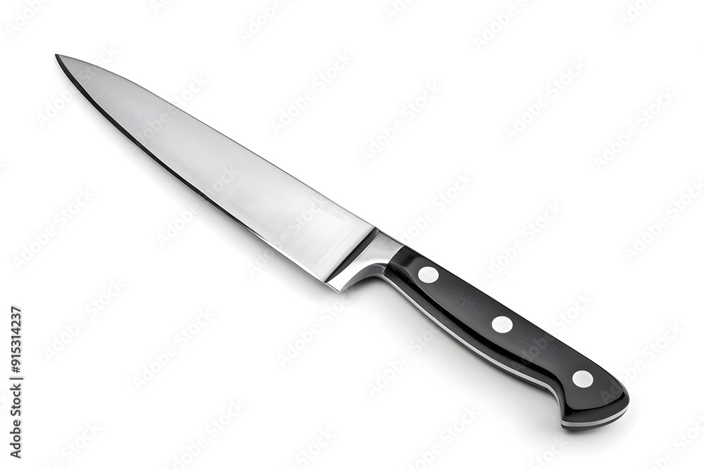 Sharp kitchen knife isolated on white background Sharp kitchen knife isolated on white background