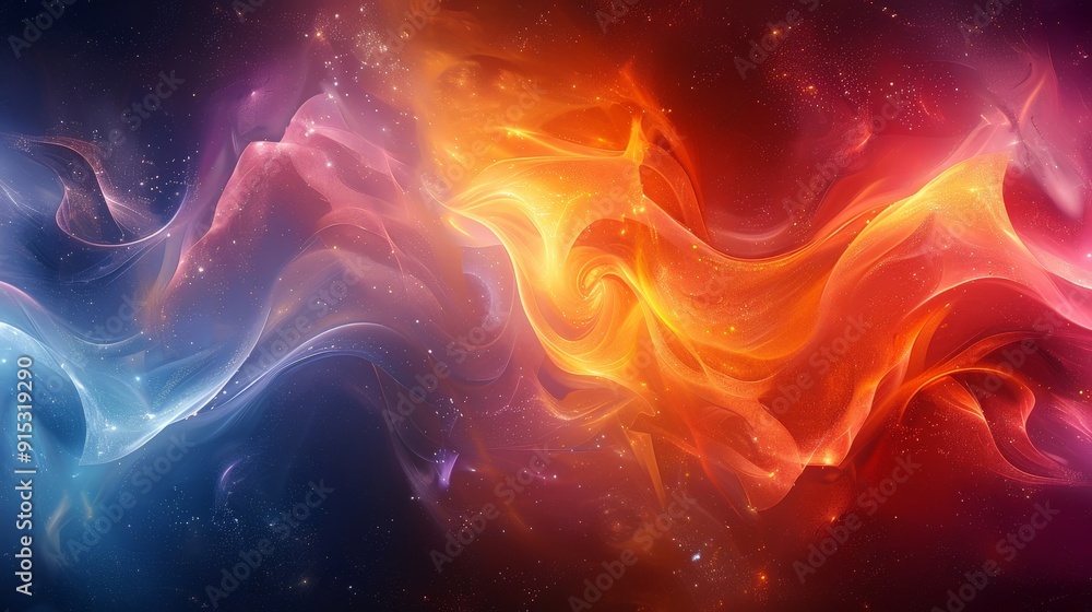 A vibrant abstract background with swirling colors and a dynamic pattern A vibrant abstract background with swirling colors and a dynamic pattern