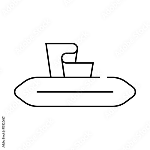 disposable wipes line icon vector. disposable wipes sign. isolated contour symbol black illustration