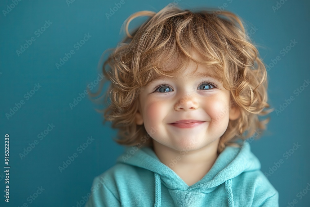 joyful toddler boy laughing in a vibrant teal hoodie against a cerulean background tousled hair and dimpled cheeks radiate pure happiness joyful toddler boy laughing in a vibrant teal hoodie against a cerulean background tousled hair and dimpled cheeks radiate pure happiness