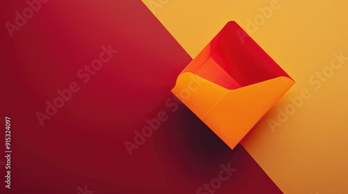 Red and Orange Paper Boat