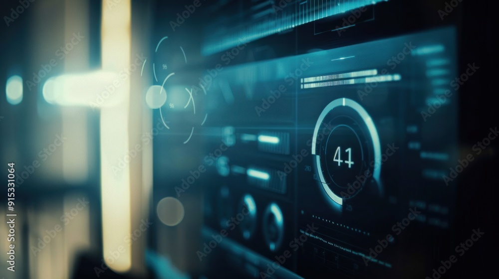 Fototapeta premium Futuristic Technology Interface