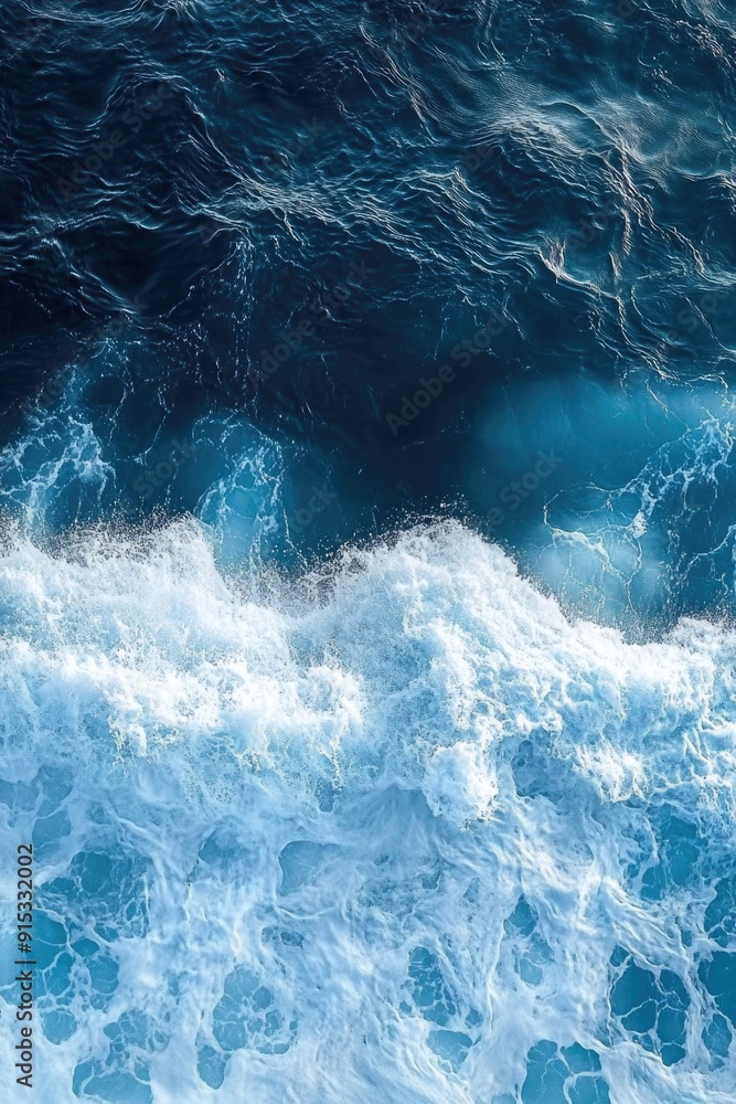 Fototapeta premium Surfer in open ocean
