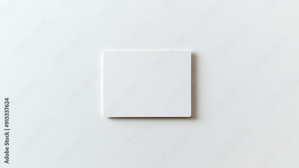Minimalist Trading Card: White Background with Round Text Area Minimalist Trading Card: White Background with Round Text Area