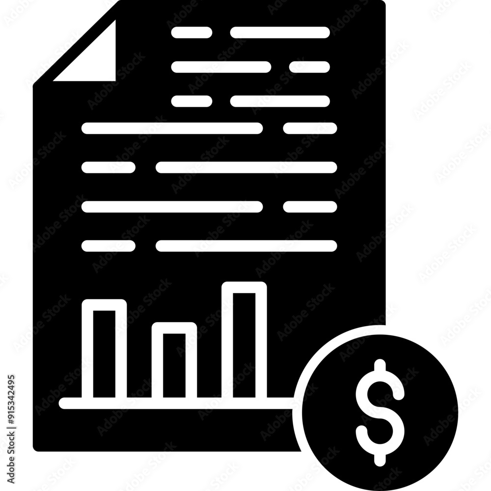 Profit Statement Icon Profit Statement Icon
