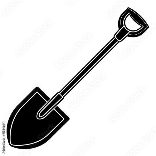 Shovel isolated on a white background