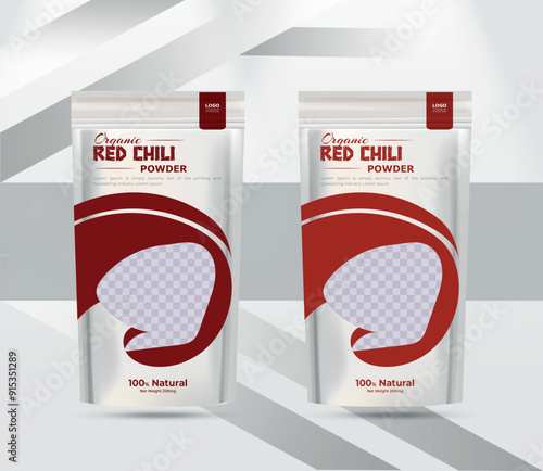 red chili powder Product Packaging stand up pouch design