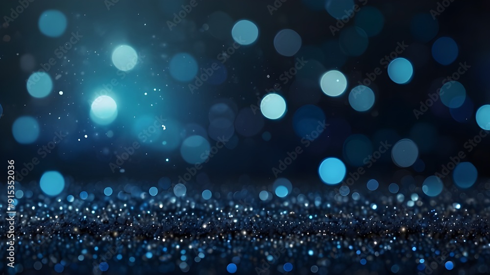 blue glitter with light effects and bokeh effect blue glitter with light effects and bokeh effect