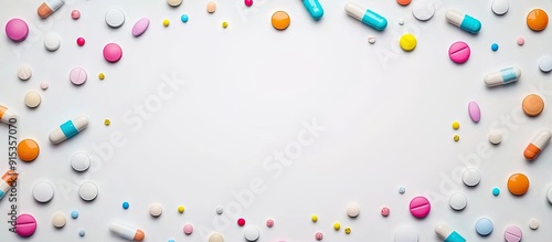 Medicine concept A frame of...