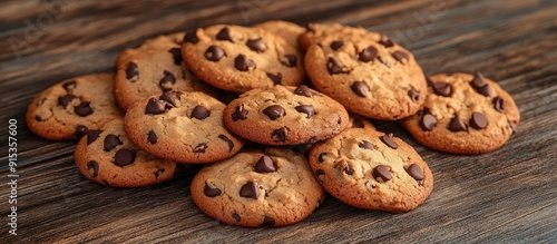 Chocolate chip cookies on a...