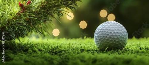 A golf ball and a Christmas...