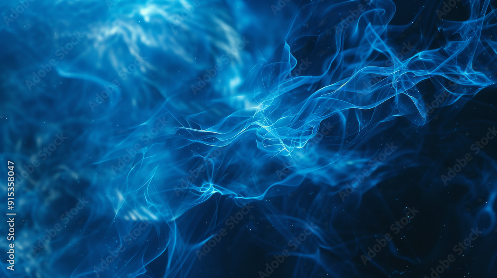 Fototapeta premium Cold Blue Background, Generative AI Illustration