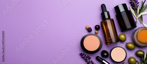 Various cosmetic products a...