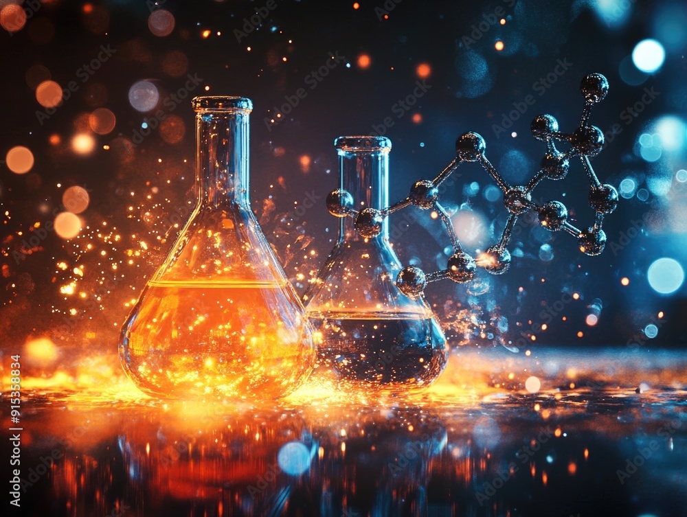Chemical Reactions in Laboratory with Erlenmeyer Flasks and Molecular Structure Chemical Reactions in Laboratory with Erlenmeyer Flasks and Molecular Structure