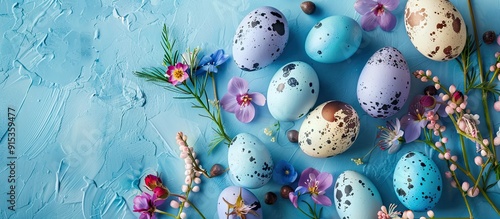 Pattern of pastel Easter eg...