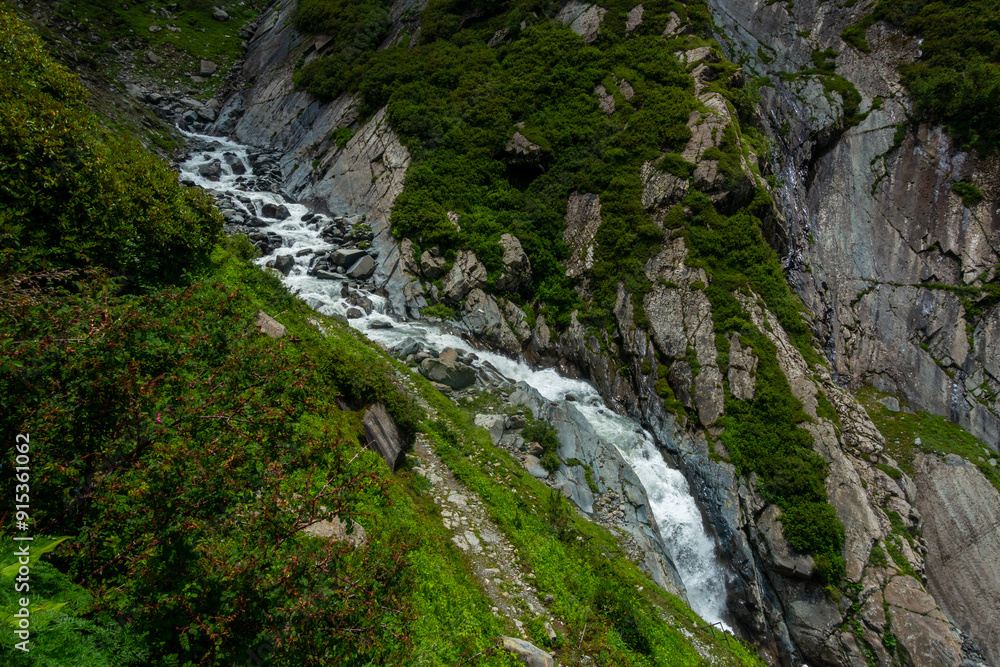 Scenic Chamba Valley in Himachal Pradesh with Majestic Glacial Rivers and Peaks Scenic Chamba Valley in Himachal Pradesh with Majestic Glacial Rivers and Peaks