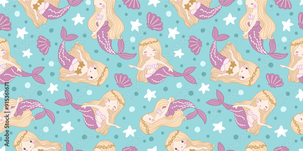 Cute baby animals seamless pattern Cute baby animals seamless pattern