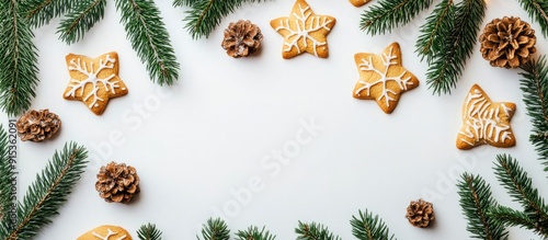 Frame crafted from fir bran...