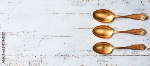 Vintage golden coffee spoon...