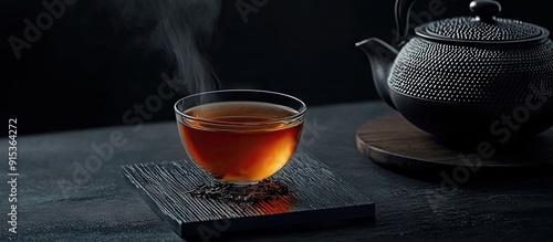 This striking photo of tea ...