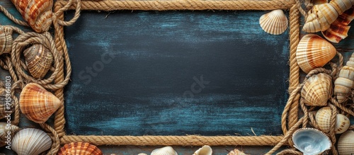 Sea travel frame decoration...
