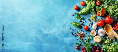 Vegan terms on a blue backg...