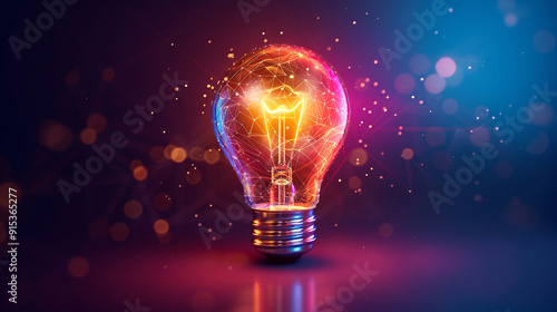 Effective thinking solution concept light bulb icon with innovative idea. Solution isolated symbol.