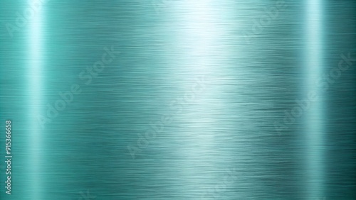 Brushed Aqua Metal Texture Background with Soft Reflections