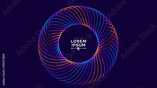 Digital Big Data Flow Vector Background. Big Data Technology Lines. Abstract Science Technology Illustration. Big Data Neural Network Background Concept. AI Visualization Concept. Vector.