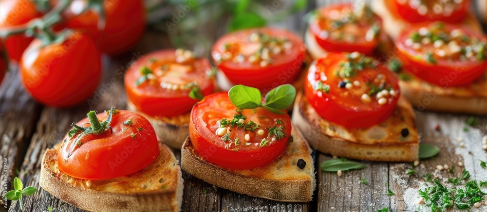 The idea of weight loss and maintaining a healthy lifestyle Crispbread and tomatoes set against a light background with copy space Nutrition and healthy eating The idea of weight loss and maintaining a healthy lifestyle Crispbread and tomatoes set against a light background with copy space Nutrition and healthy eating