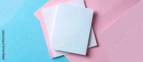 Top view of a blank A4 pape...