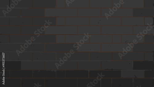 Dark Brick Wall Background with Subtle Texture