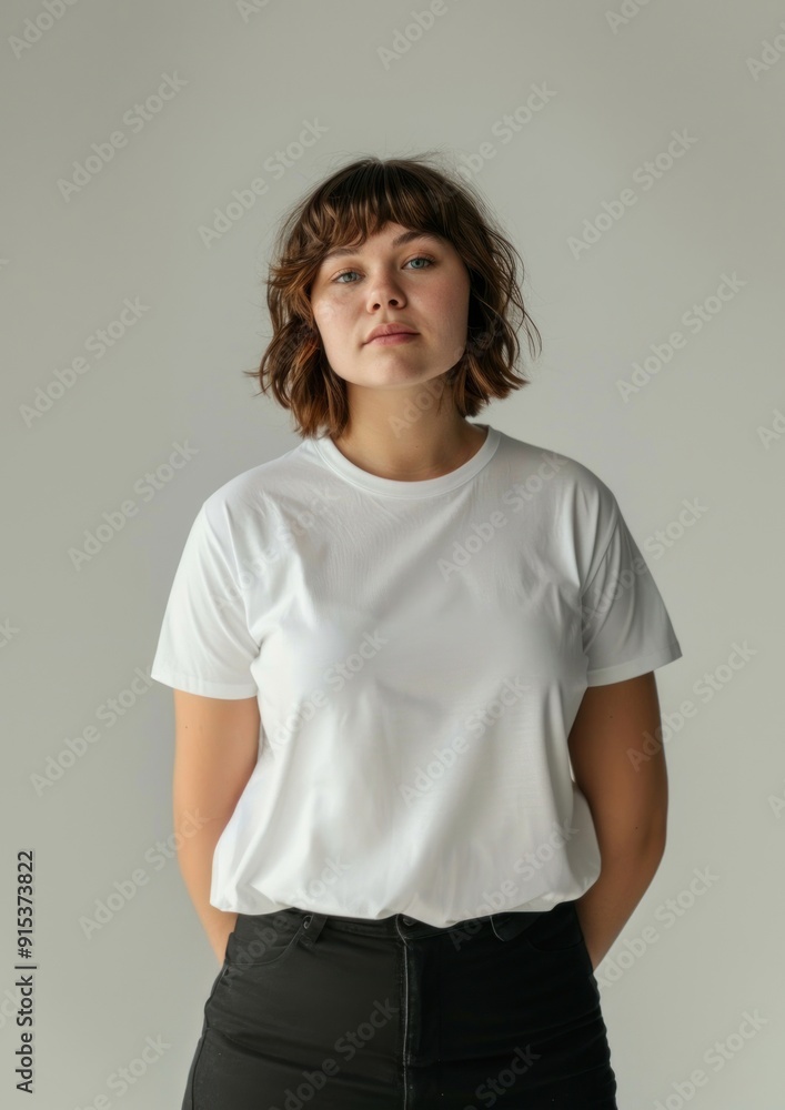 Casual white shirt portrait Casual white shirt portrait