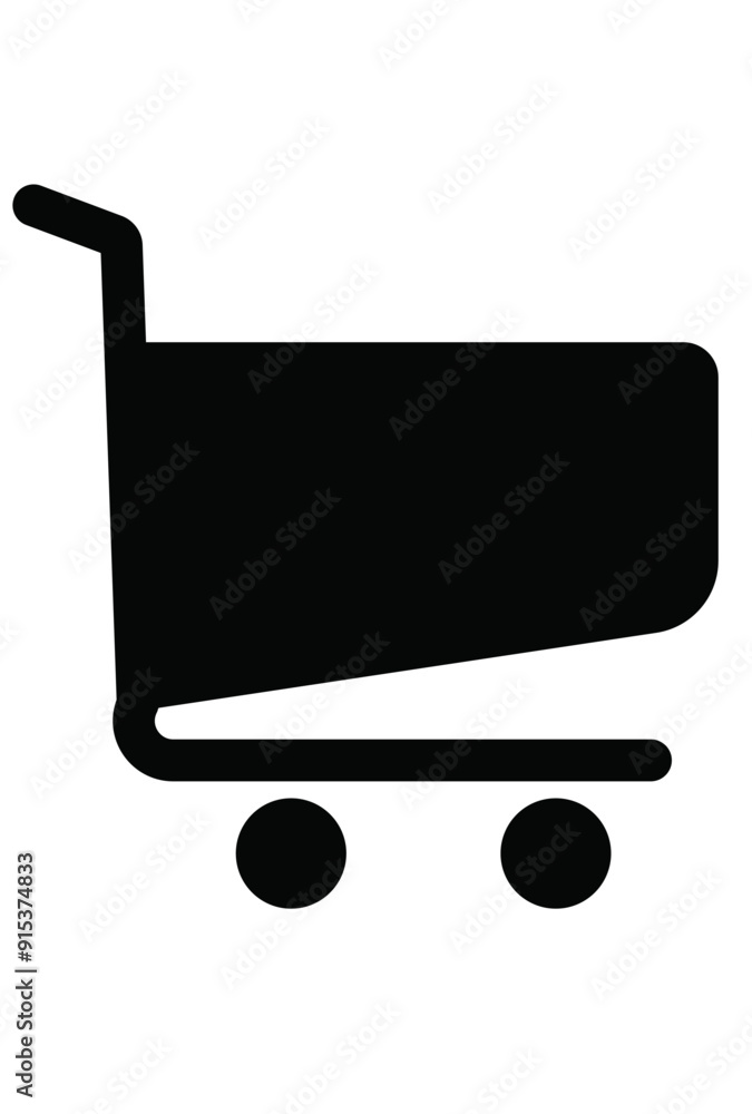 Illustration of solid shopping cart vector icon, online cart icon image, png cart image Illustration of solid shopping cart vector icon, online cart icon image, png cart image